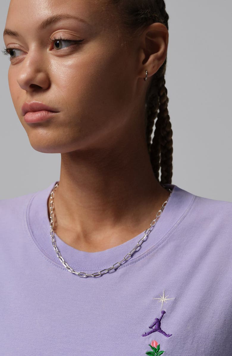 Jordan GFX Oversize Cotton T-Shirt, Alternate, color, Hydrangeas