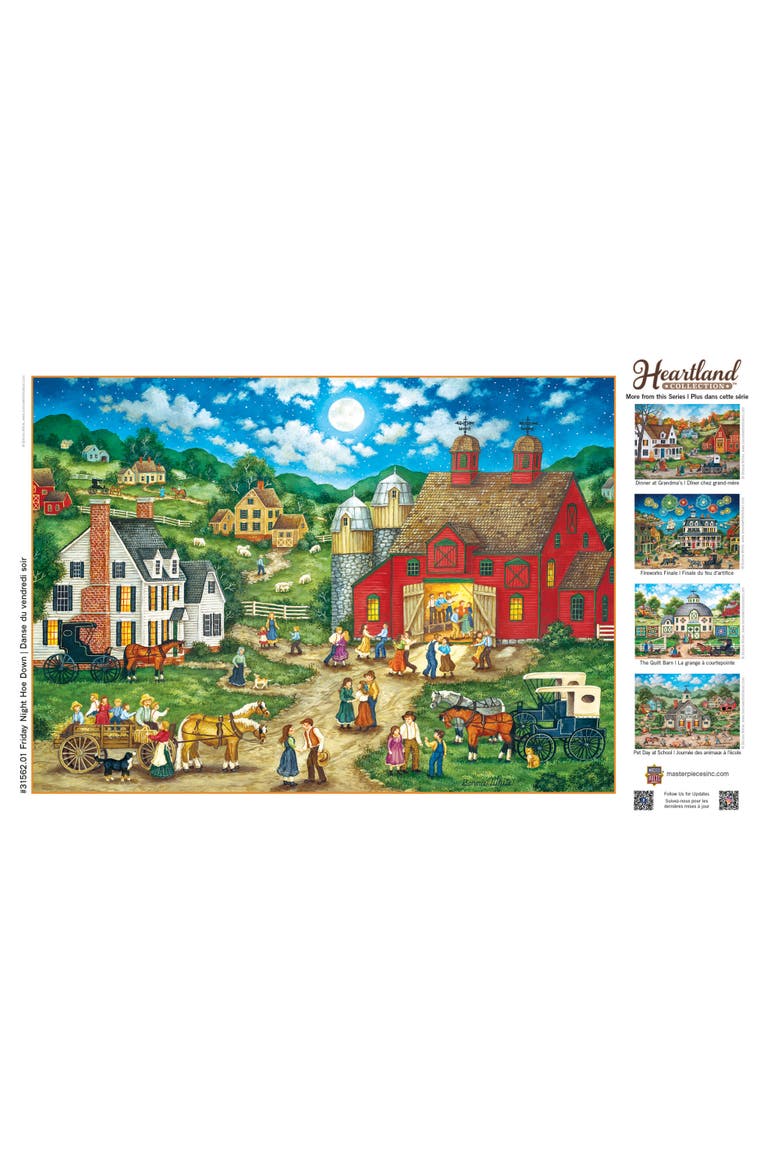 Friday Night Hoe Down 500 Piece Puzzle, Alternate, color, Multicolor