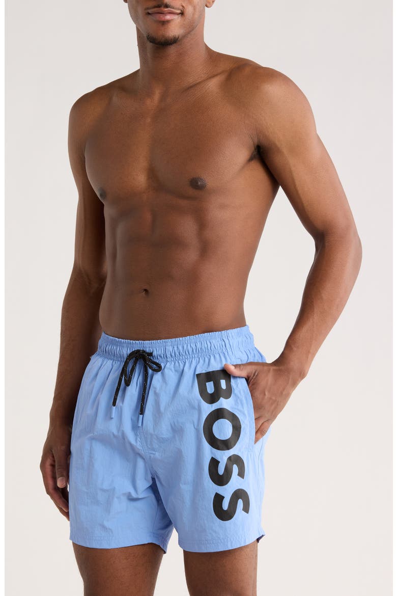 Octopus Swim Trunks, Main, color, BRIGHT BLUE