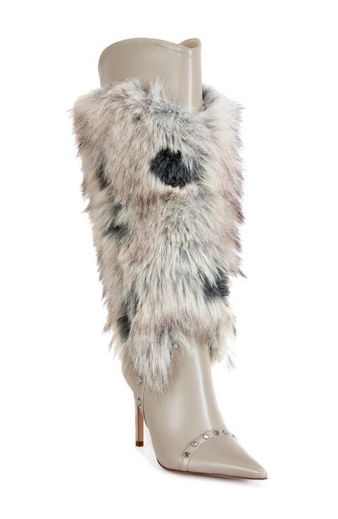 Alisette Faux Fur Knee High Boot (Women)