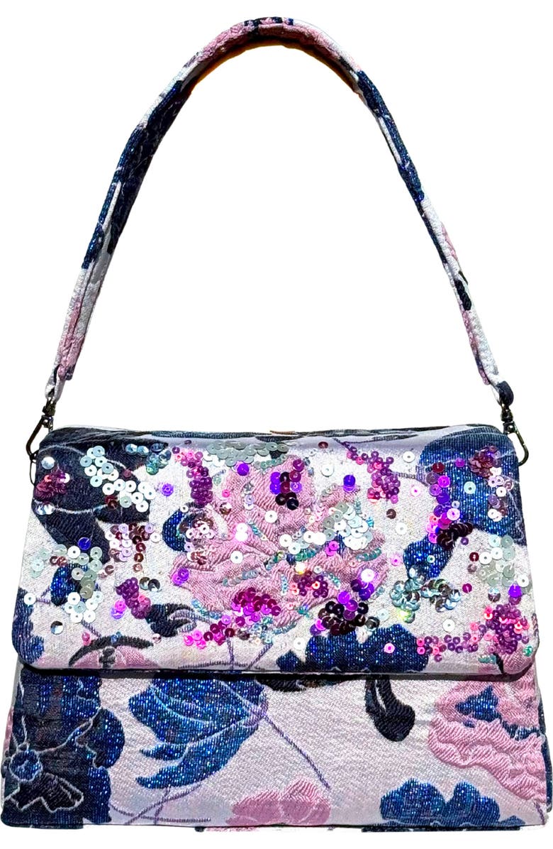 Simitri Midnight Wisteria Trapezee Bag, Main, color, Midnight Wisteria