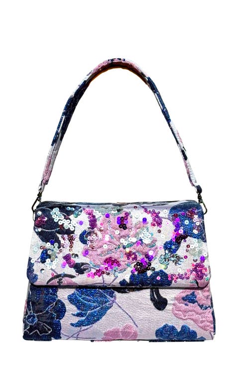 Midnight Wisteria Trapezee Bag