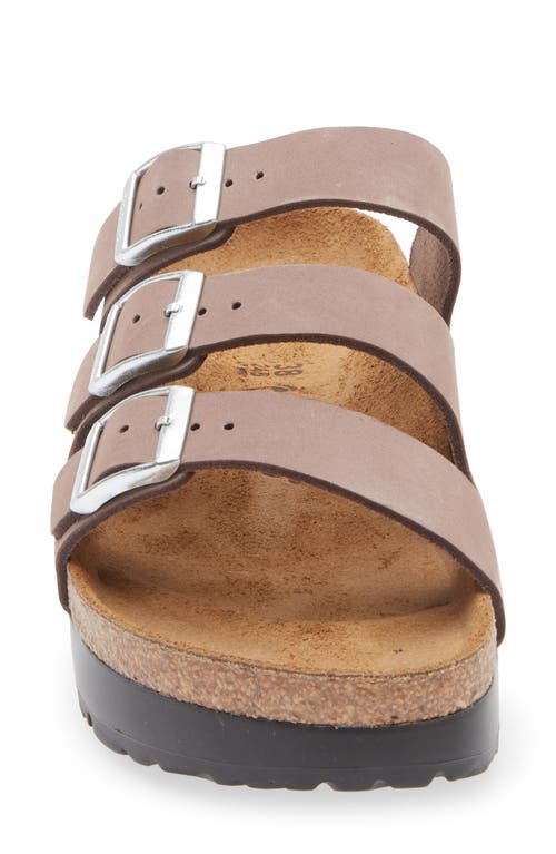 Birkenstock Papillio By Florida Flex Platform Triple-strap Sandals In Brown