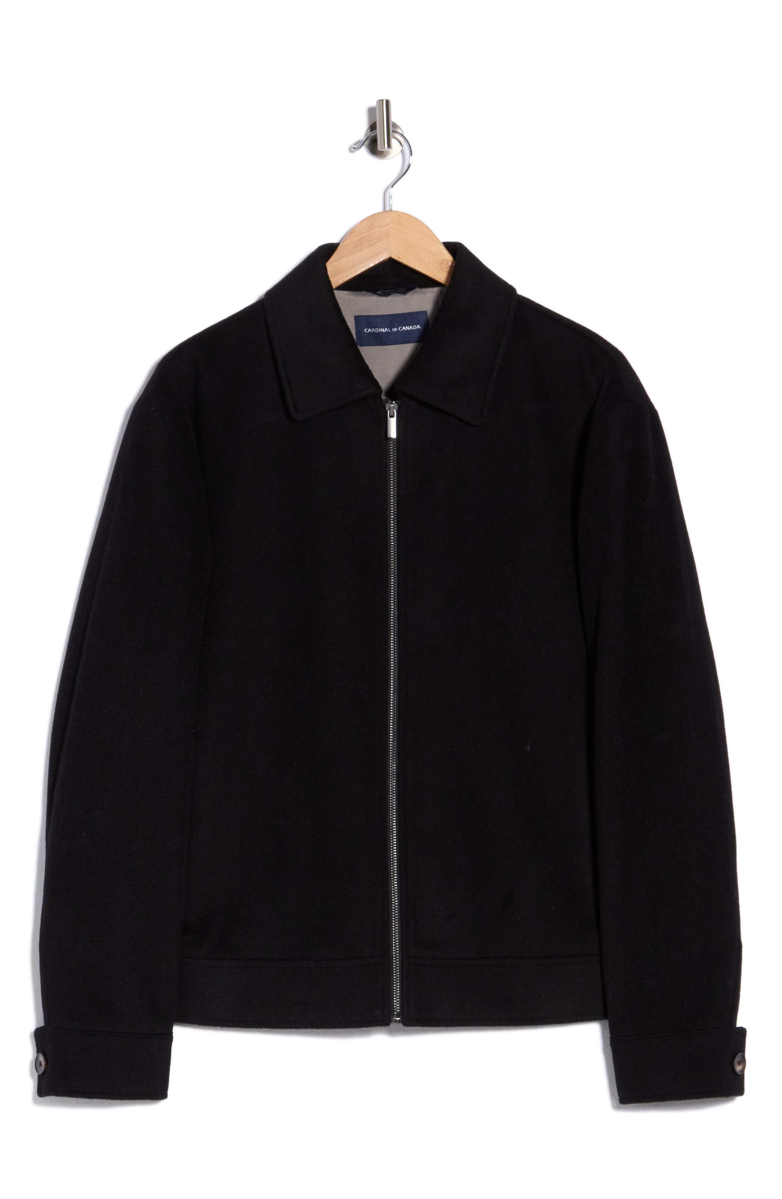 Wool Blend Bomber Jacket