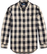 Polo Ralph Lauren Classic Fit Check Cotton Twill Button-Down Shirt