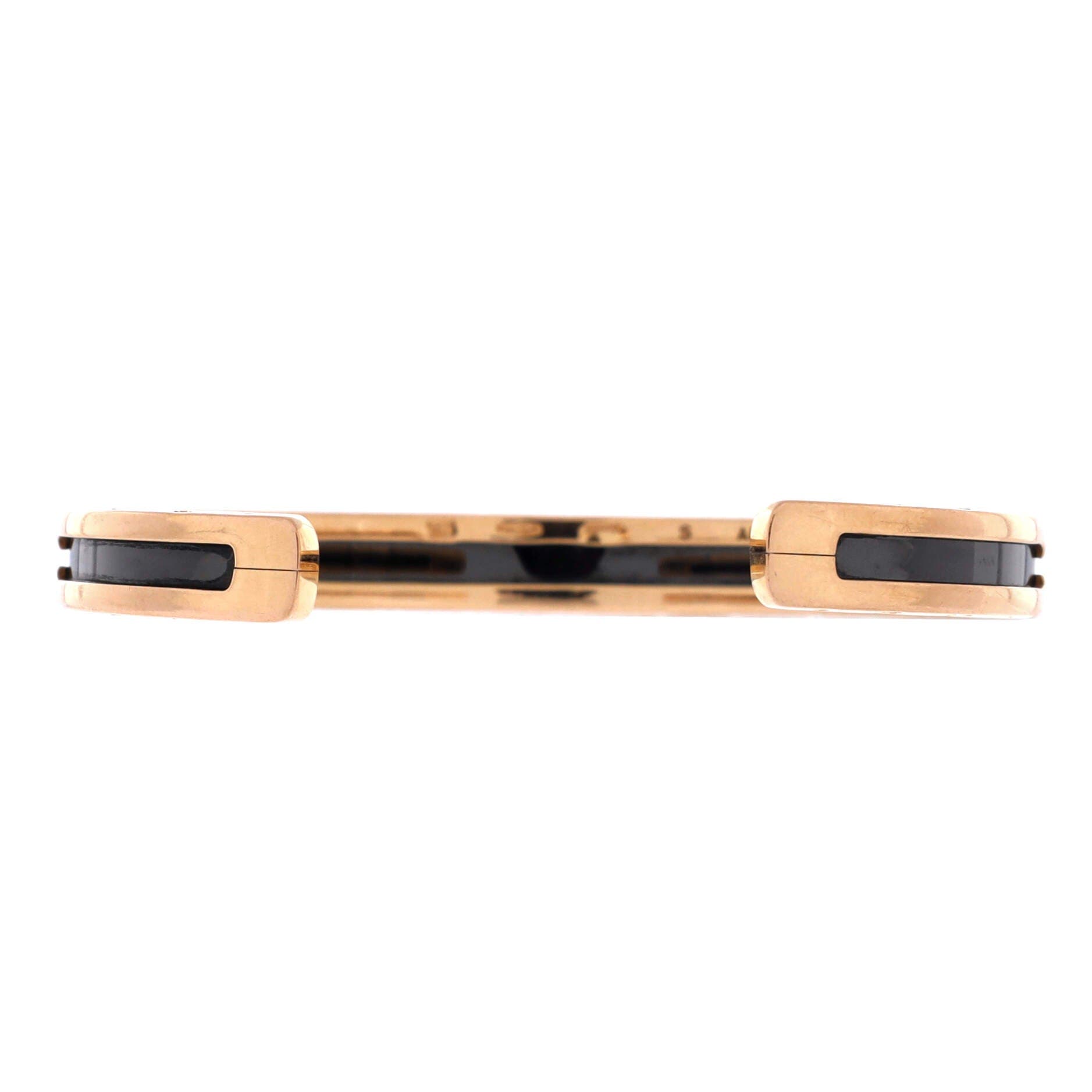 B.Zero1 Cuff Bracelet 18K Rose Gold and Coated Stainless Steel, Alternate, color, Metallic Gold