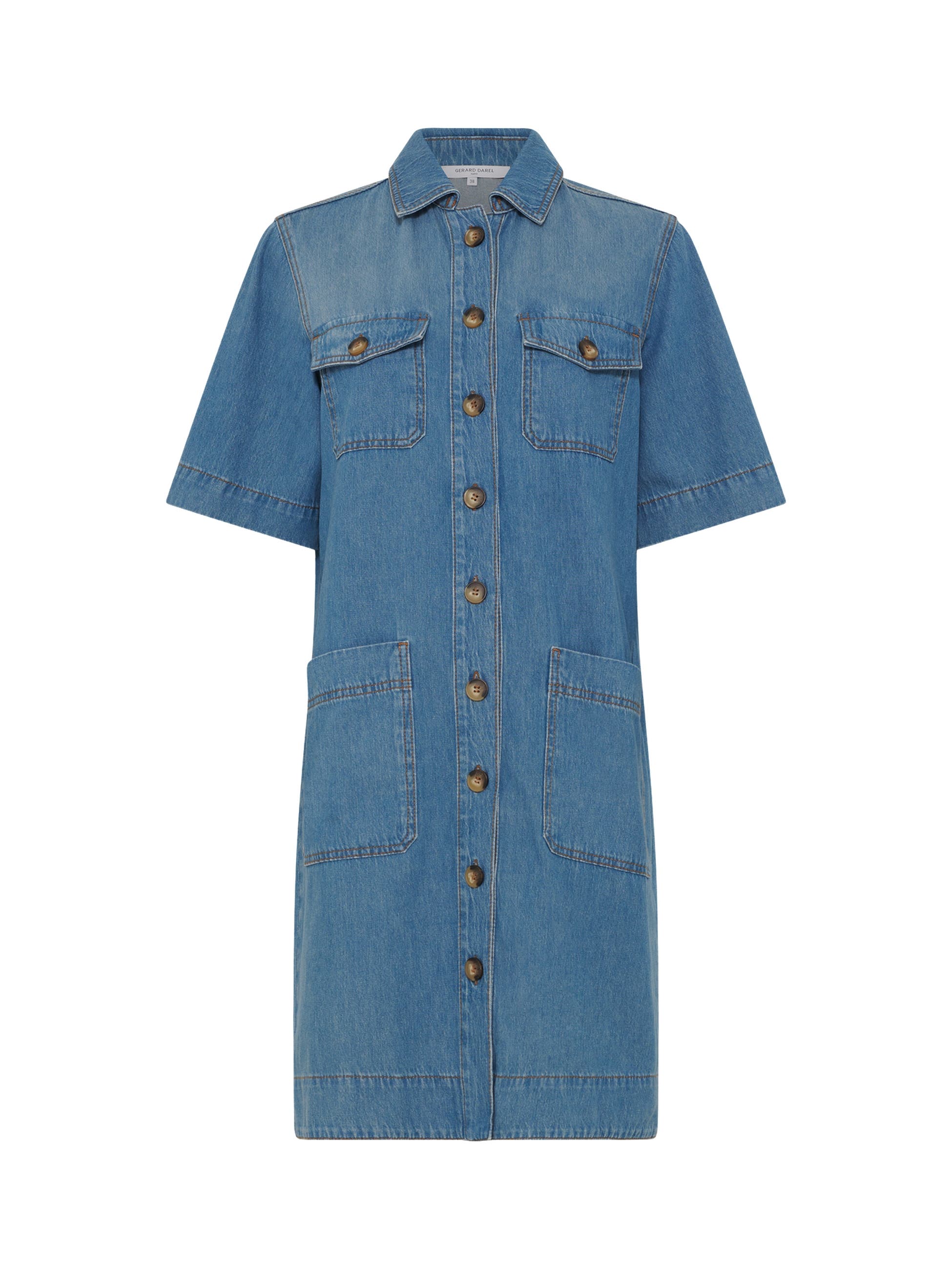 Gerard Darel - Straight denim Dress with pockets - RANI - Jeans