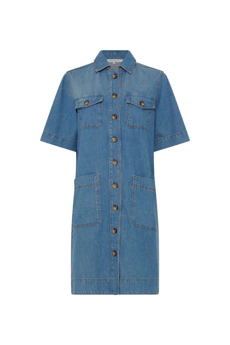 Rani Denim Shirt Dress, Alternate, color, Jeans
