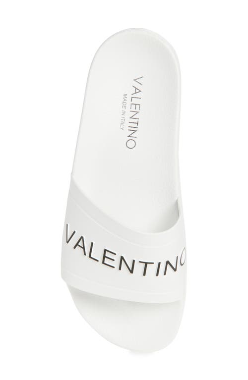 Valentino By Mario Valentino Giano Slide Sandal In White