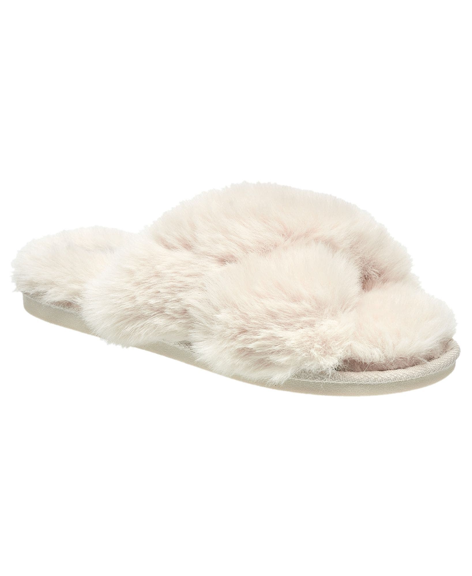 Nine West X-Band Faux Fur Slipper (Women) | Nordstrom