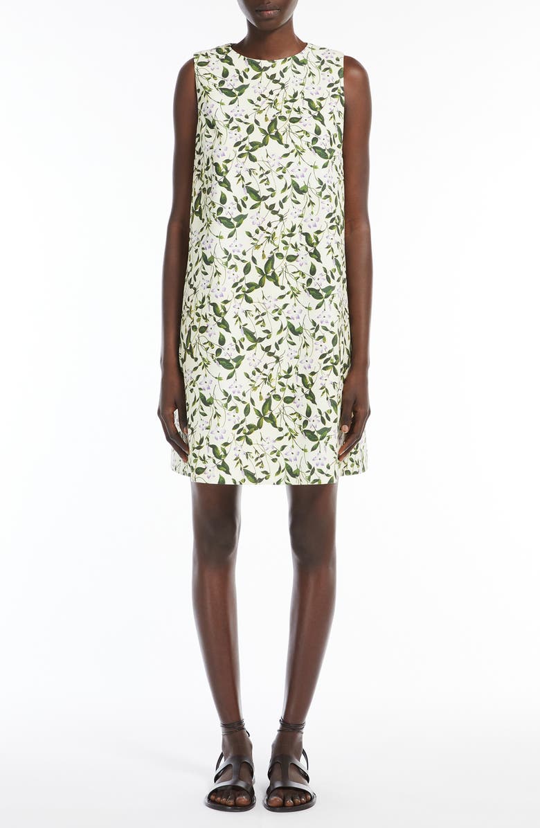 Weekend Max Mara Ornati Floral Sleeveless Shift Dress, Main, color, 