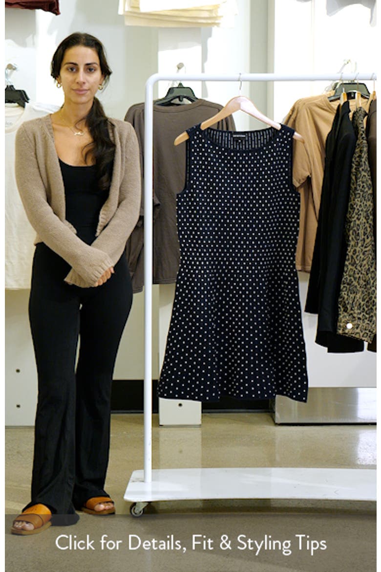 Dot Sleeveless Fit & Flare Minidress video