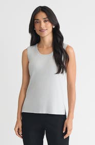 Ming Wang Scoop Neck Knit Tank