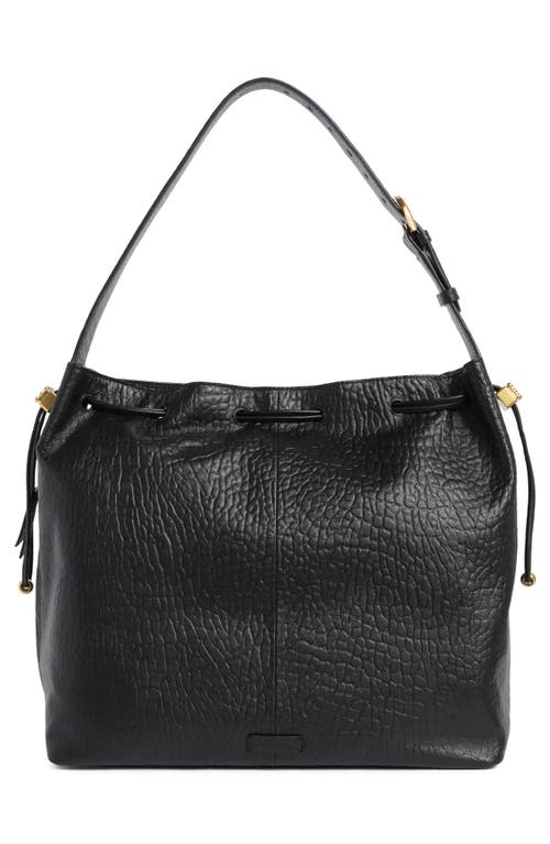Vince Camuto Pippa Large Leather Bucket Bag In Black