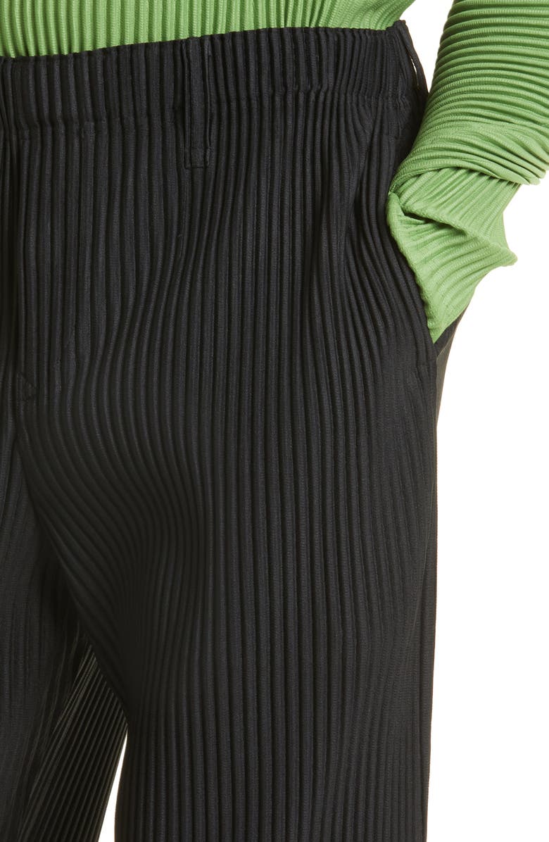 Homme Plissé Issey Miyake Basics Pleated Straight Leg Pants, Alternate, color, 