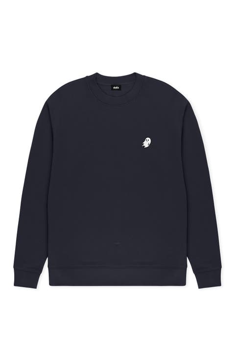 Ghost Relaxed Midweight Fleece Crewneck Sweatshirt