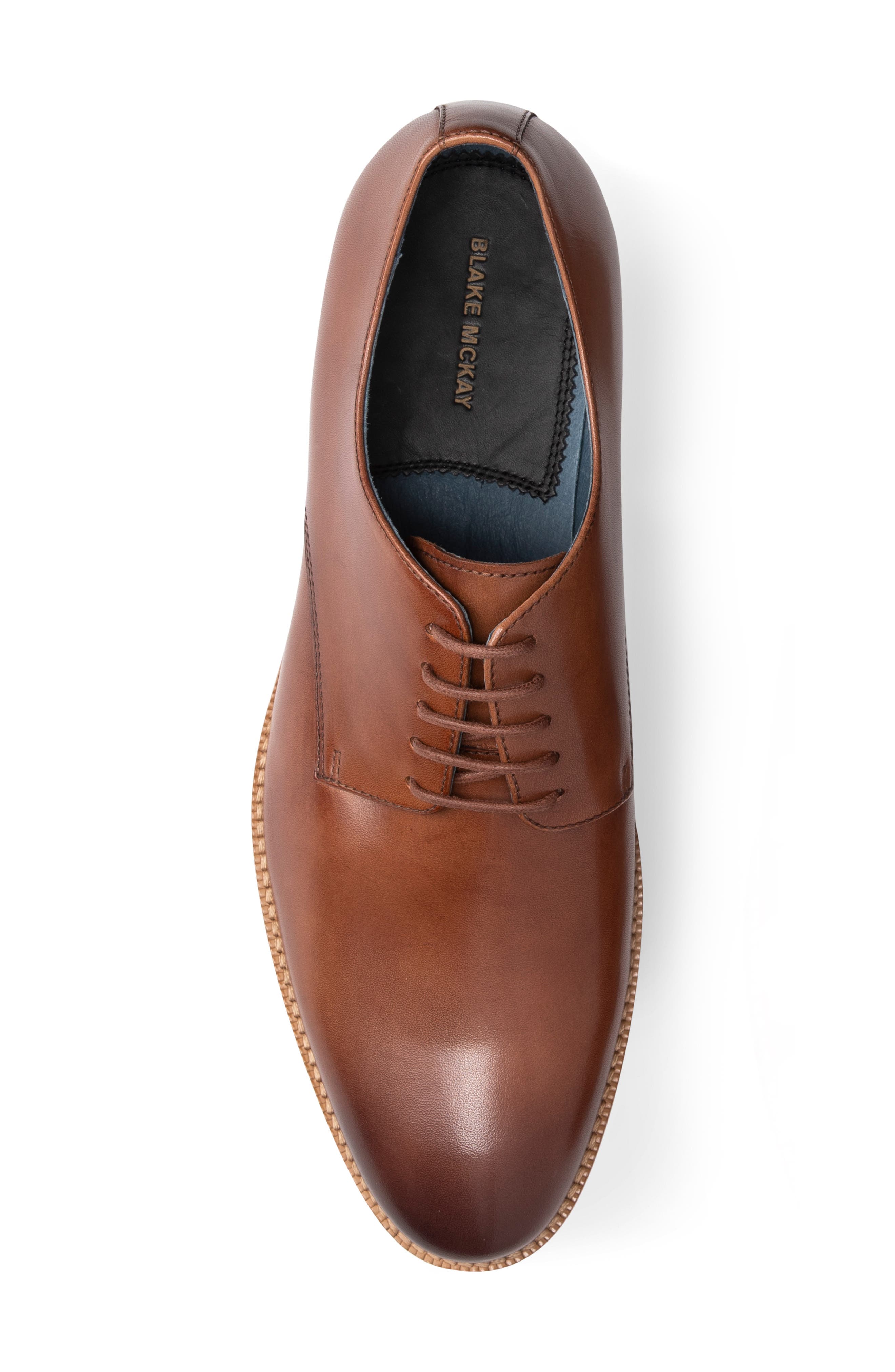 Blake Mckay Damon Plain Toe Derby, Alternate, color, Cognac