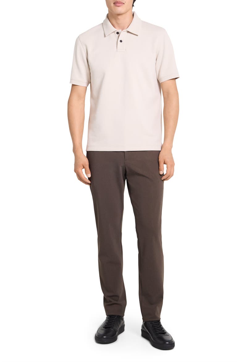 Delroy Double Piqué Polo, Alternate, color, SILVER STONE