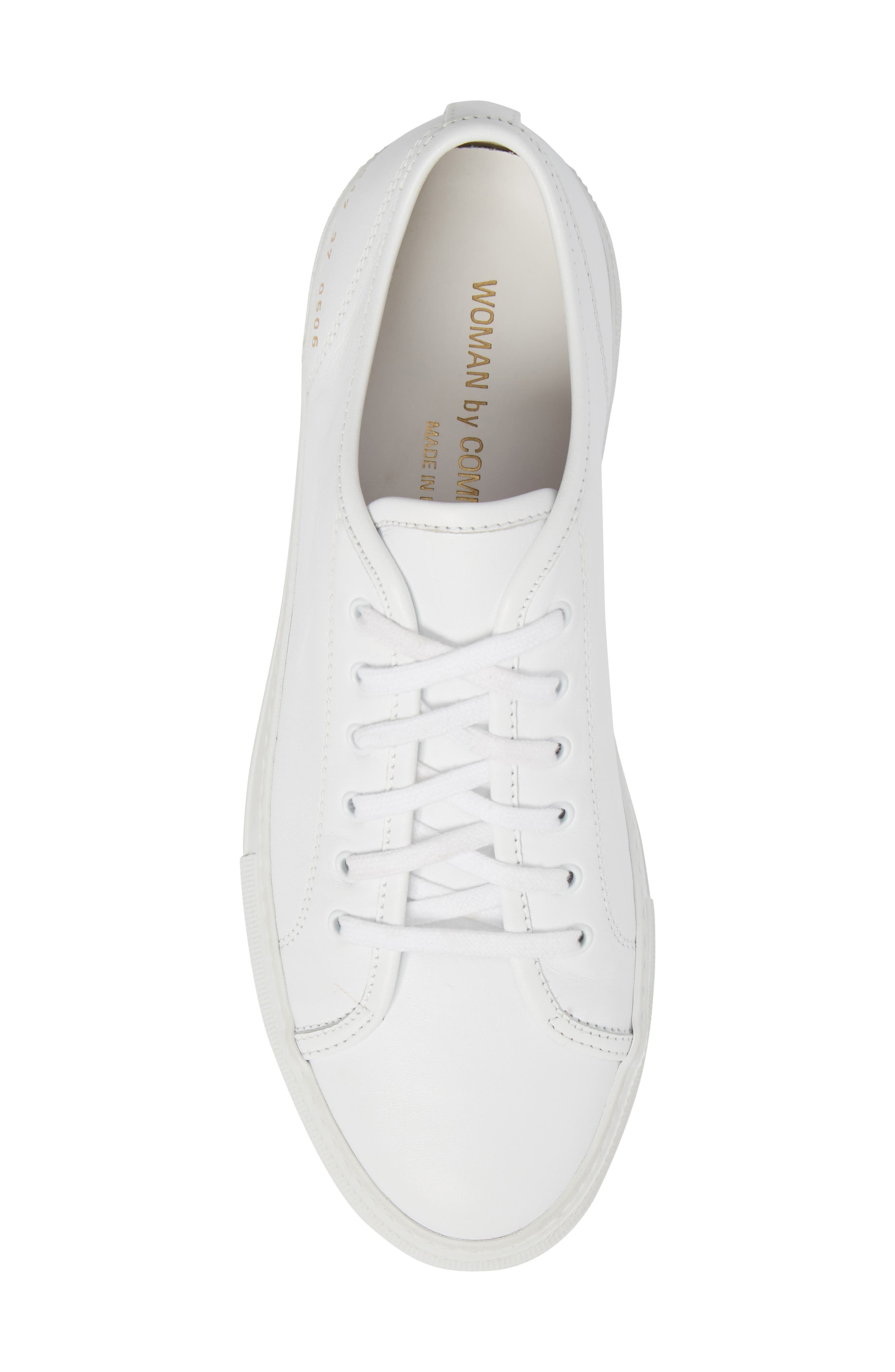 Common Projects Tournament Low Top Sneaker, Alternate, color, White 1