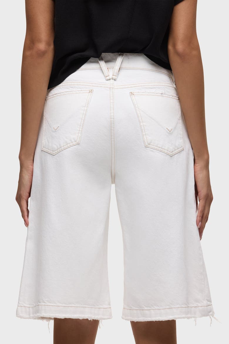 skylar dropped long short, Alternate, color, white