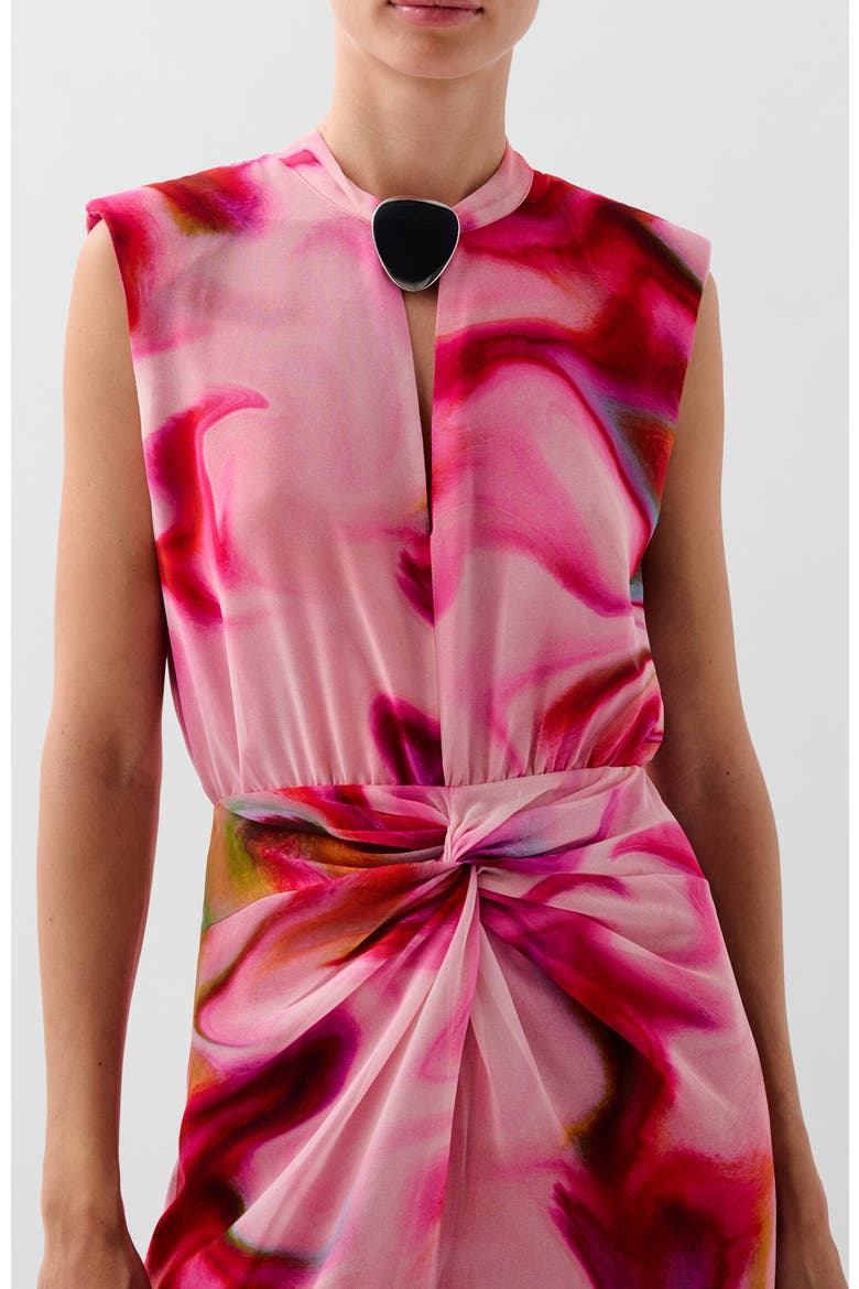 Tie Pink Dress, Alternate, color, Pink