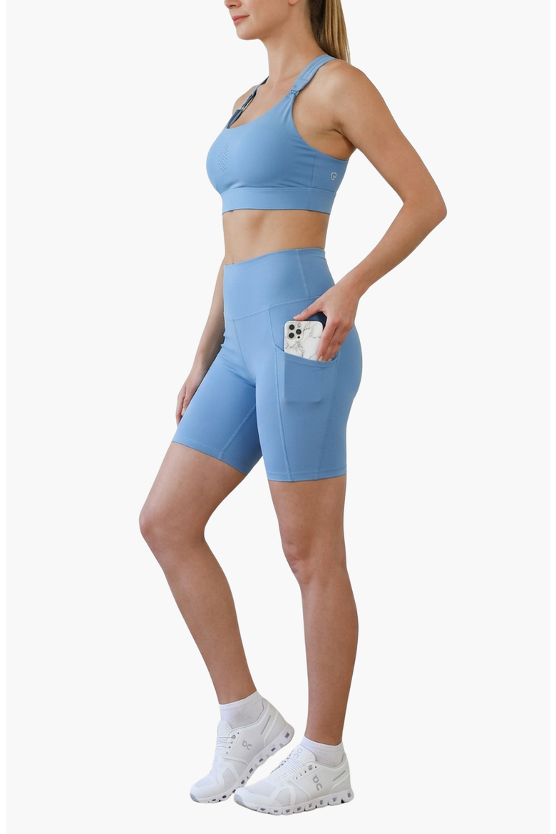 Ultra High-Rise Postpartum Compression Biker Short, Alternate, color, Malibu Blue