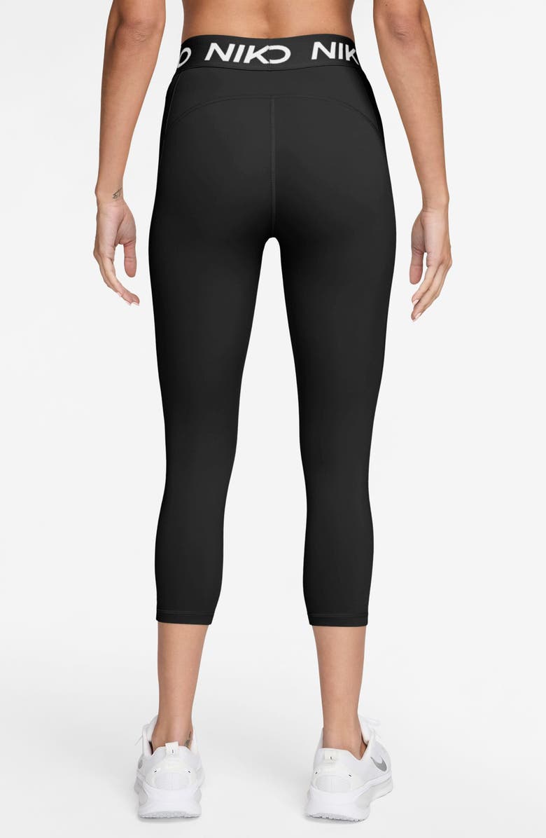 Nike Logo Band Leggings, Alternate, color, Black/ White