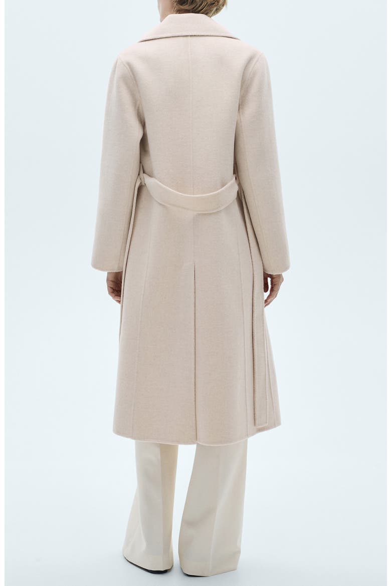 Wool Blend Wrap Coat, Alternate, color, ECRU