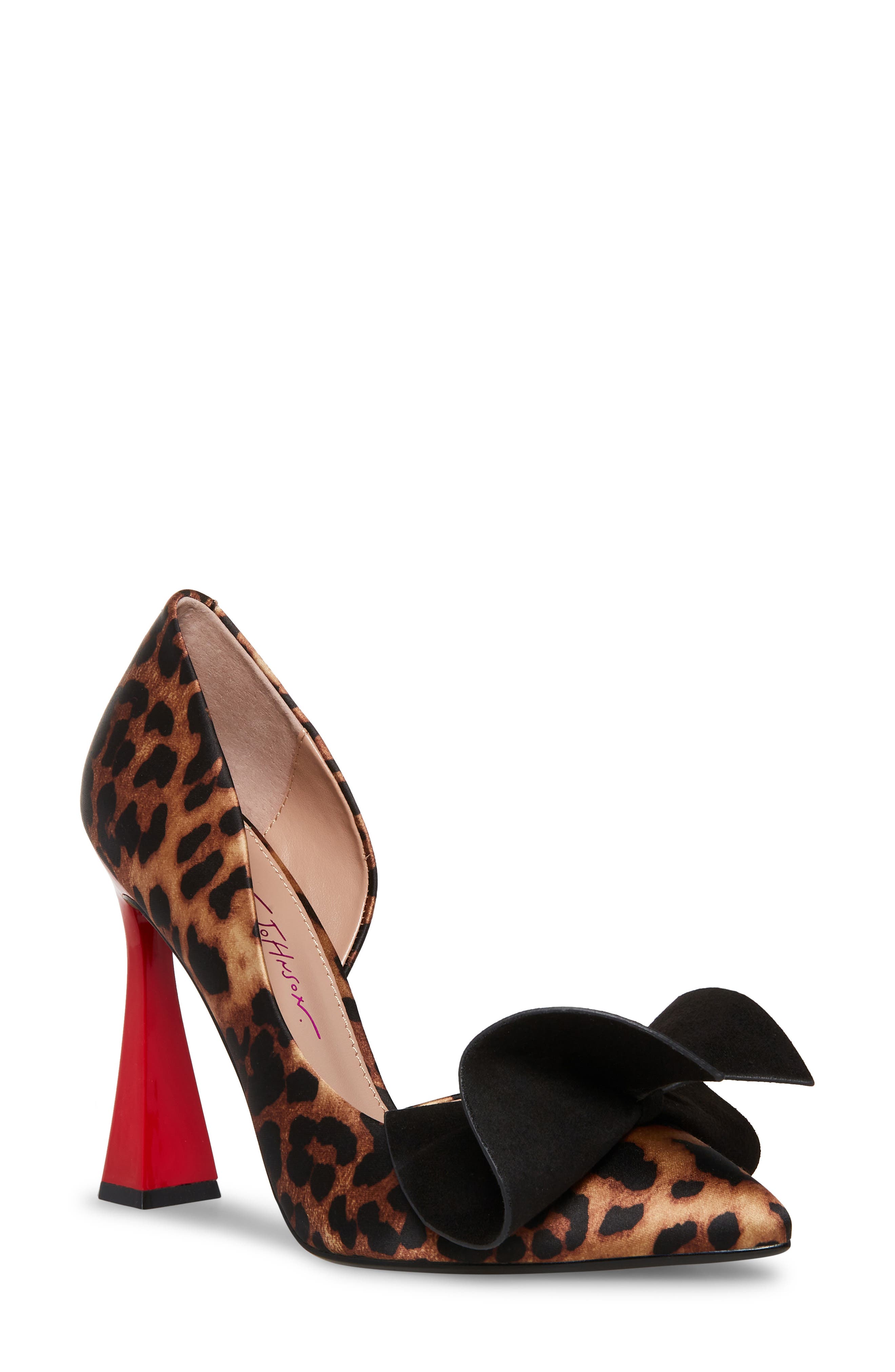 Noble Bow Pump, Main, color, LEOPARD