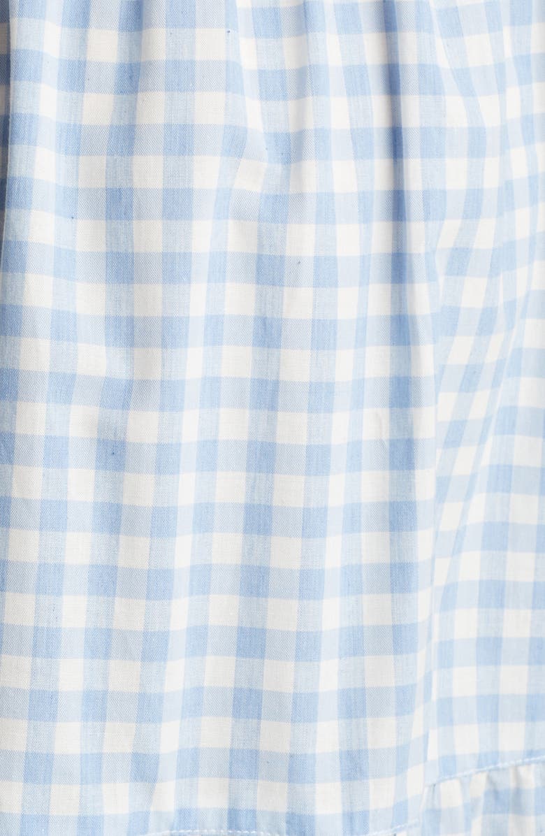 Angel Maternity Gingham Tiered Cotton Maternity/Nursing Dress, Alternate, color, 