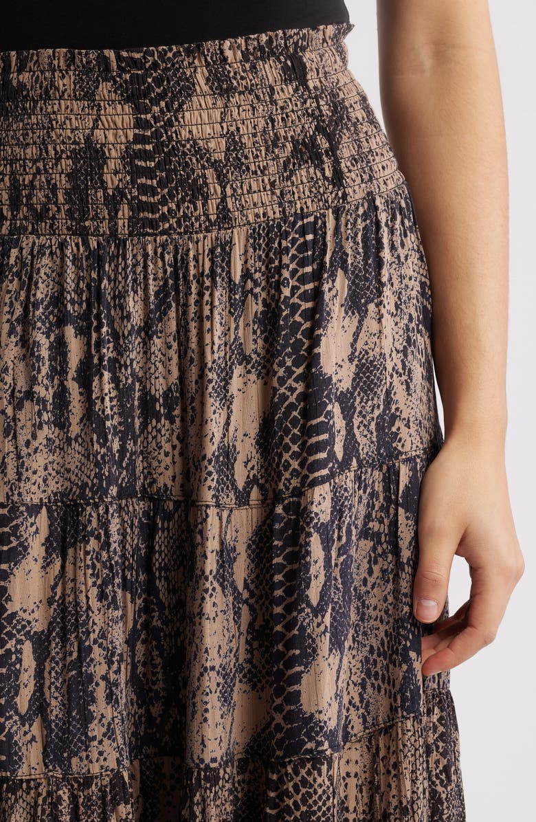 NIKKI LUND Torvi Animal Print Maxi Skirt, Alternate, color, 