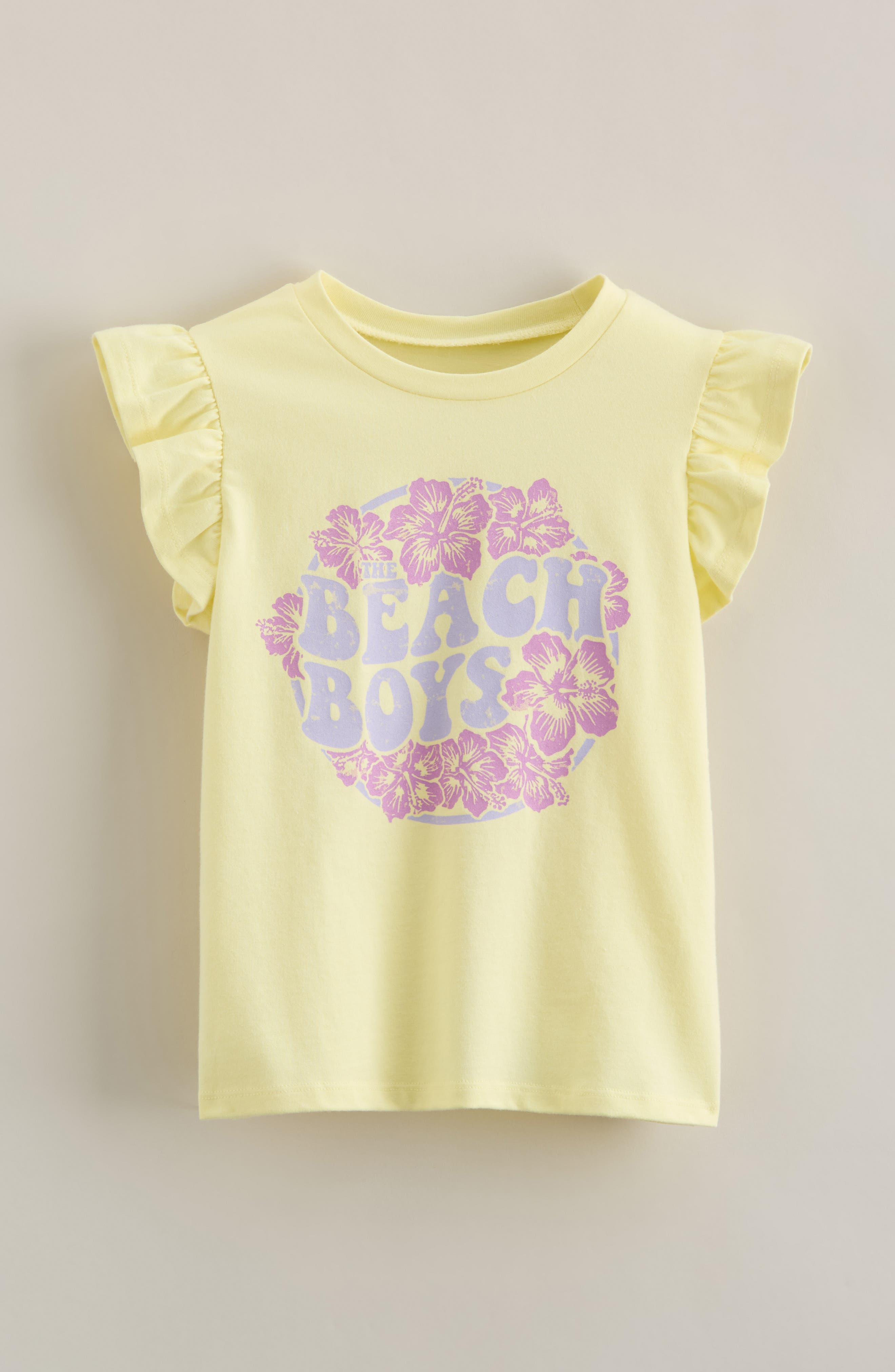 Kids' Flutter Sleeve Cotton Graphic T-Shirt