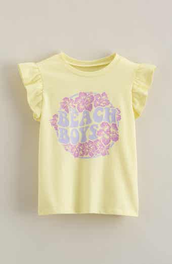 Kids' Flutter Sleeve Cotton Graphic T-Shirt