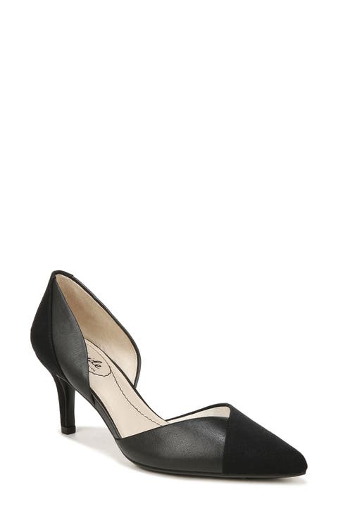 D'Orsay Pointed Velvet Pumps