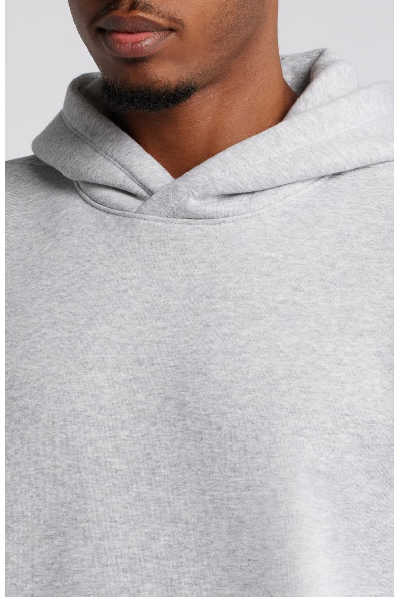 Fleece Hoodie, Alternate, color, GREY SOFT HEATHER