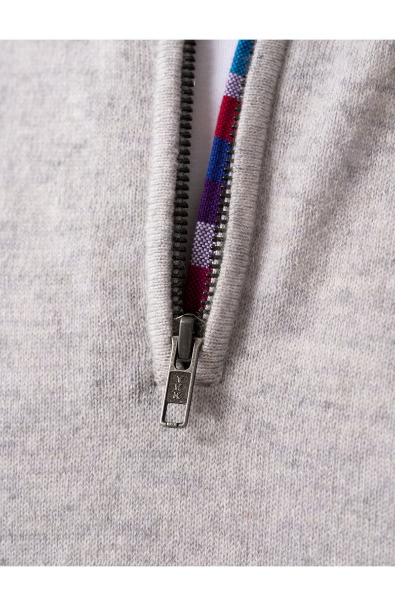 Koy Clothing Cashmere Quatre Zip Sweater, Alternate, color, Grey