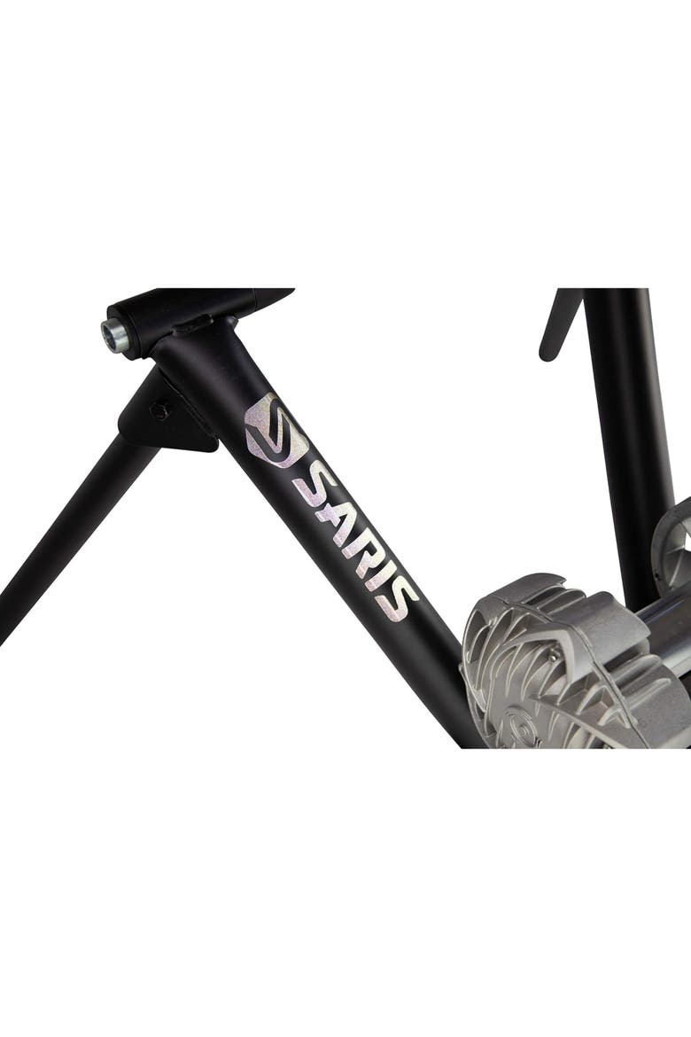 Indoor Bicycle Trainer with App Compatibility and Smart Ready Design, Alternate, color, Black
