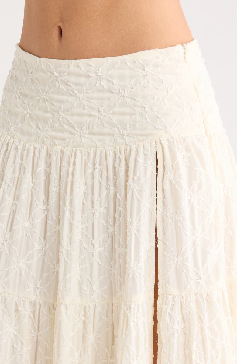 Princess Polly Embroidered Maxi Skirt, Alternate, color, Cream