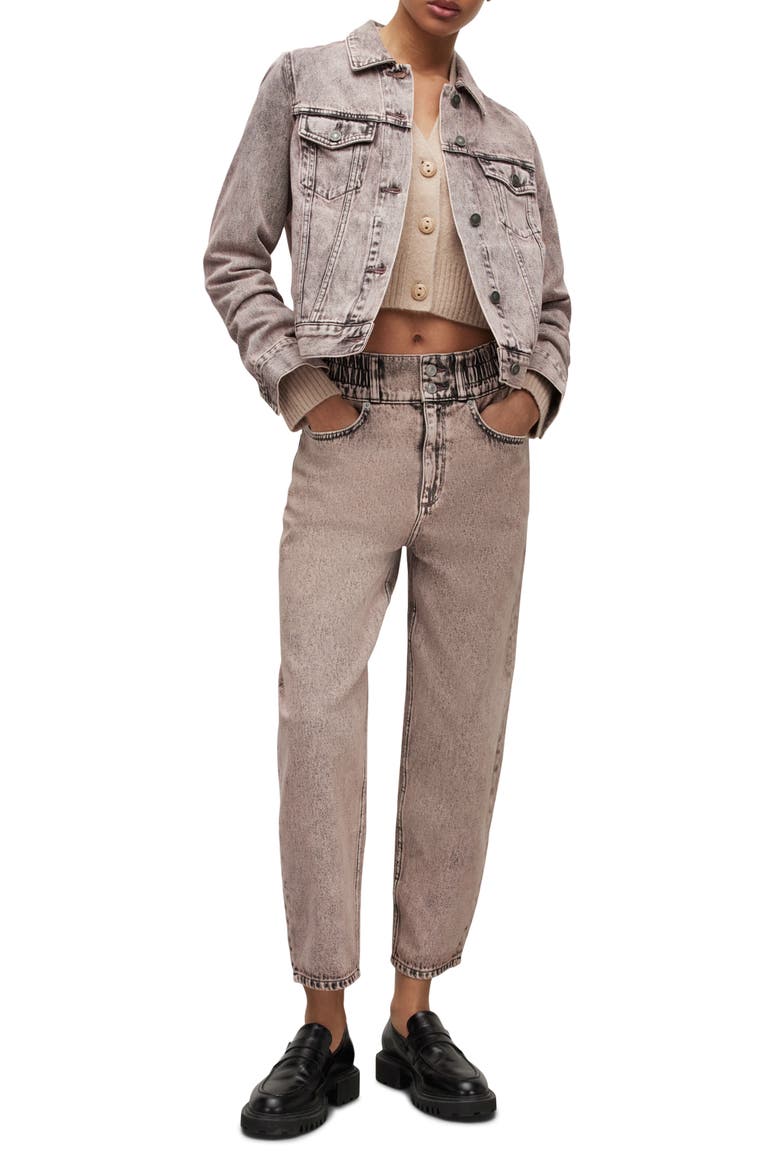 Hailey Straight Leg Ankle Jeans, Alternate, color, WASHED PINK