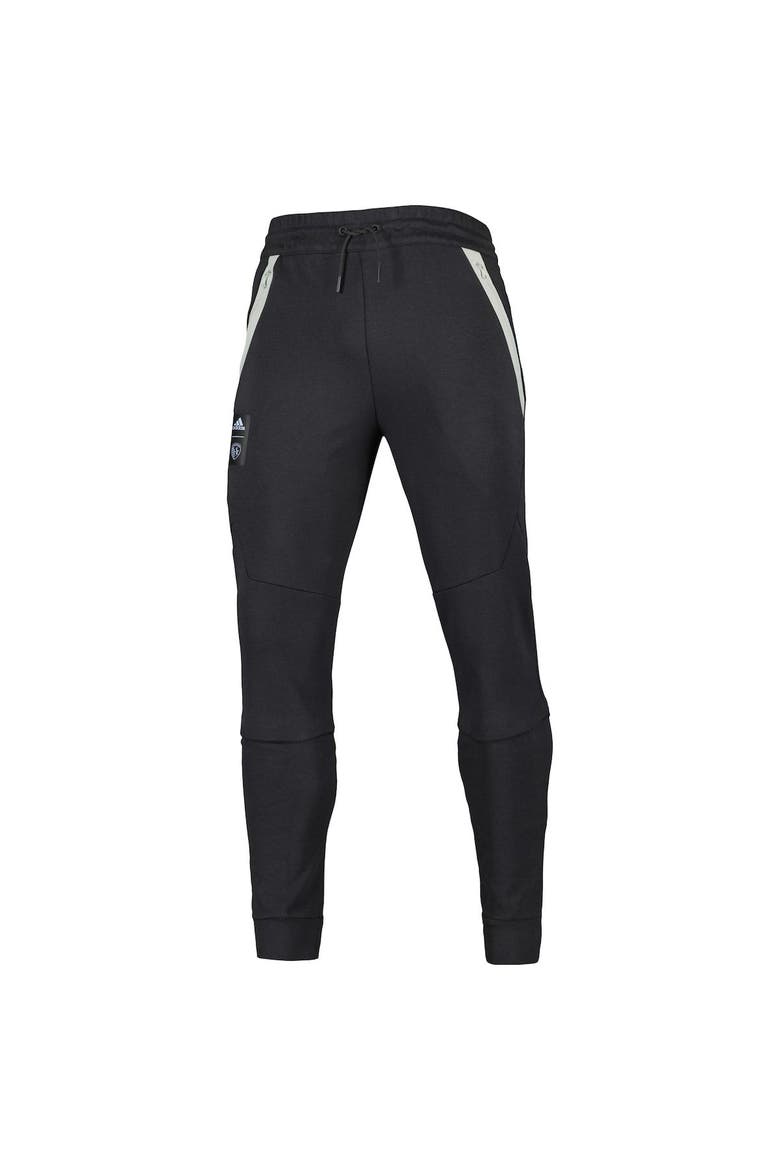 Men's adidas Black Sporting Kansas City 2023 Player Club Travel Pants, Alternate, color, Black