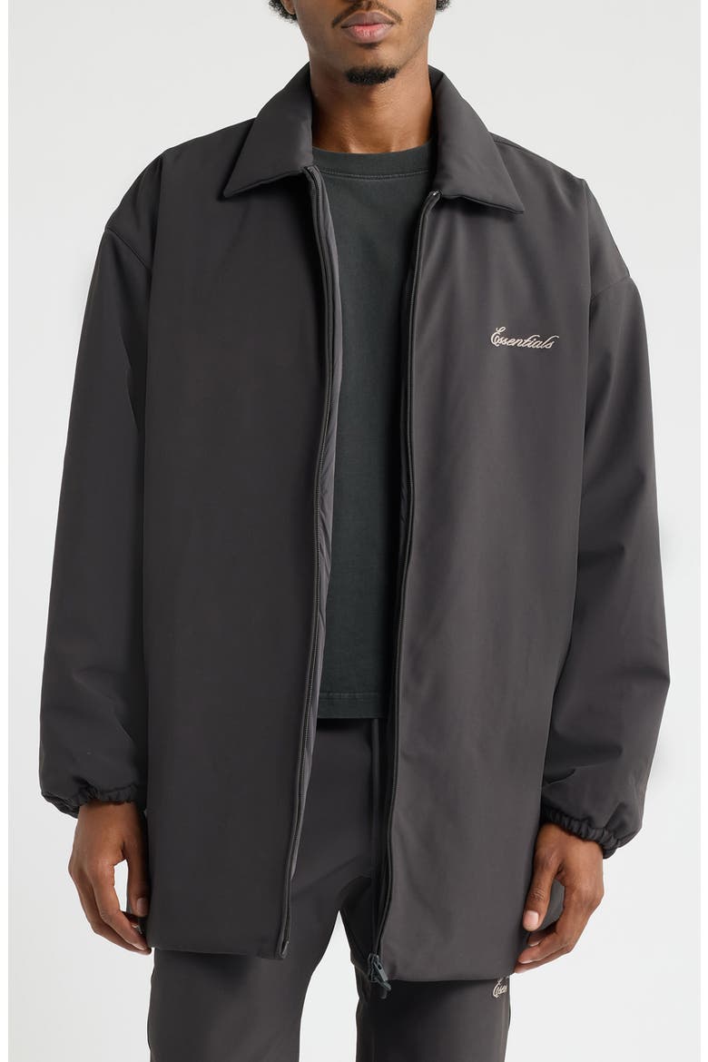 Signature Insulated Barn Jacket, Main, color, INK BLACK
