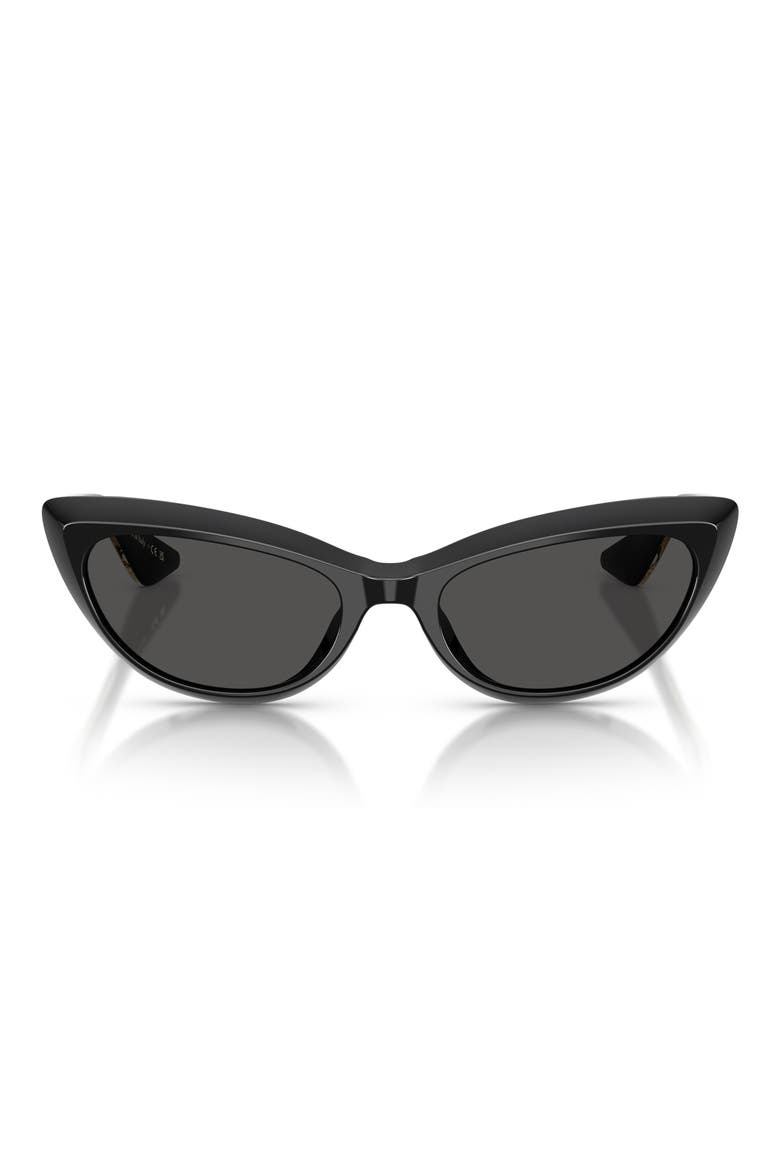 53mm Khaite Cat Eye Sunglasses, Main, color, BLACK / GREY
