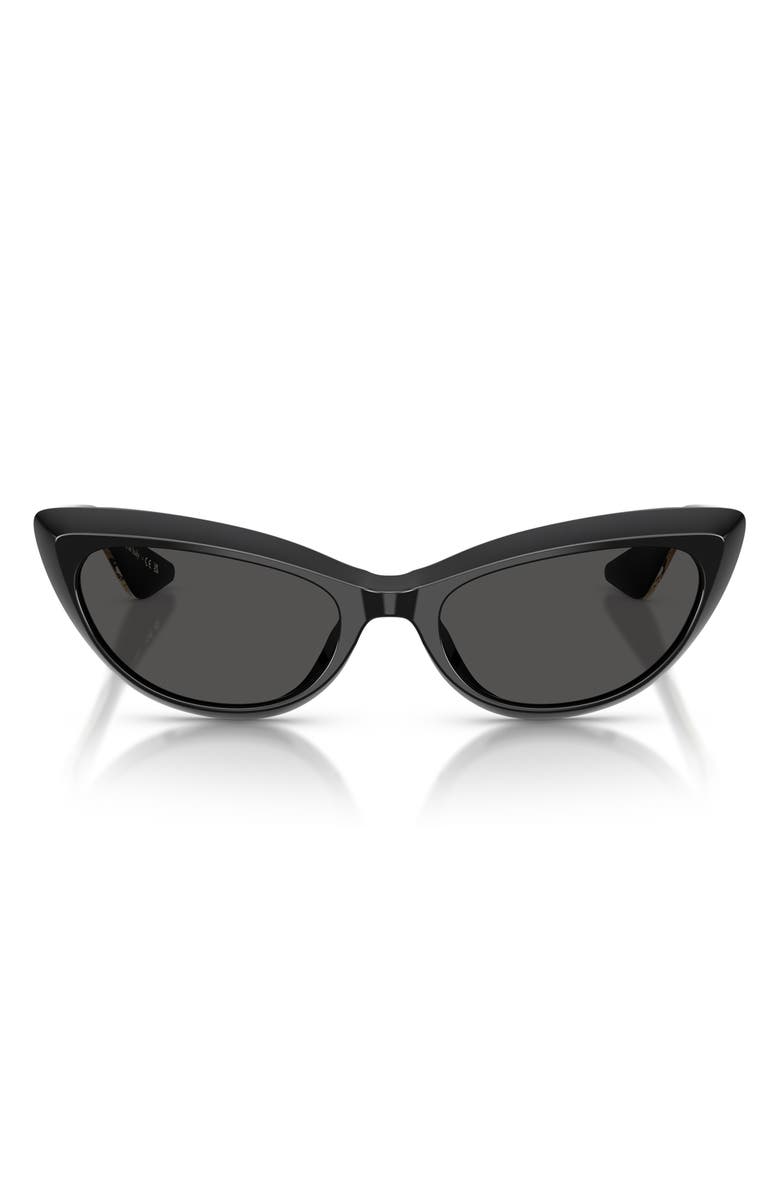 Oliver Peoples 53mm Khaite Cat Eye Sunglasses, Main, color, Black / Grey