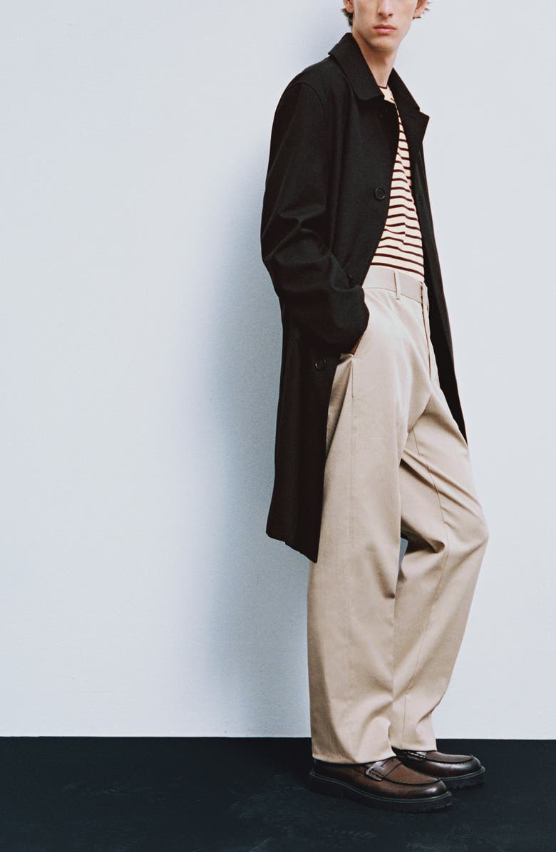 MANGO Regular Fit Straight Leg Tencel<sup>®</sup> & Cotton Pants, Alternate, color, 