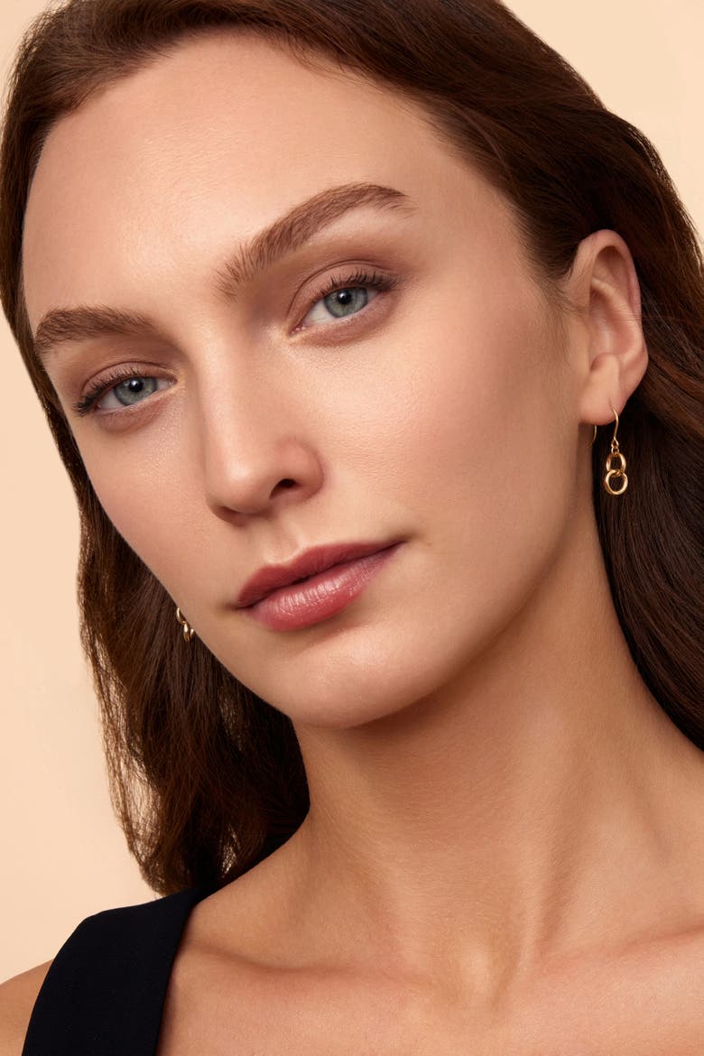 14K Gold Forever Linked Drop Earrings, Alternate, color, Yellow Gold