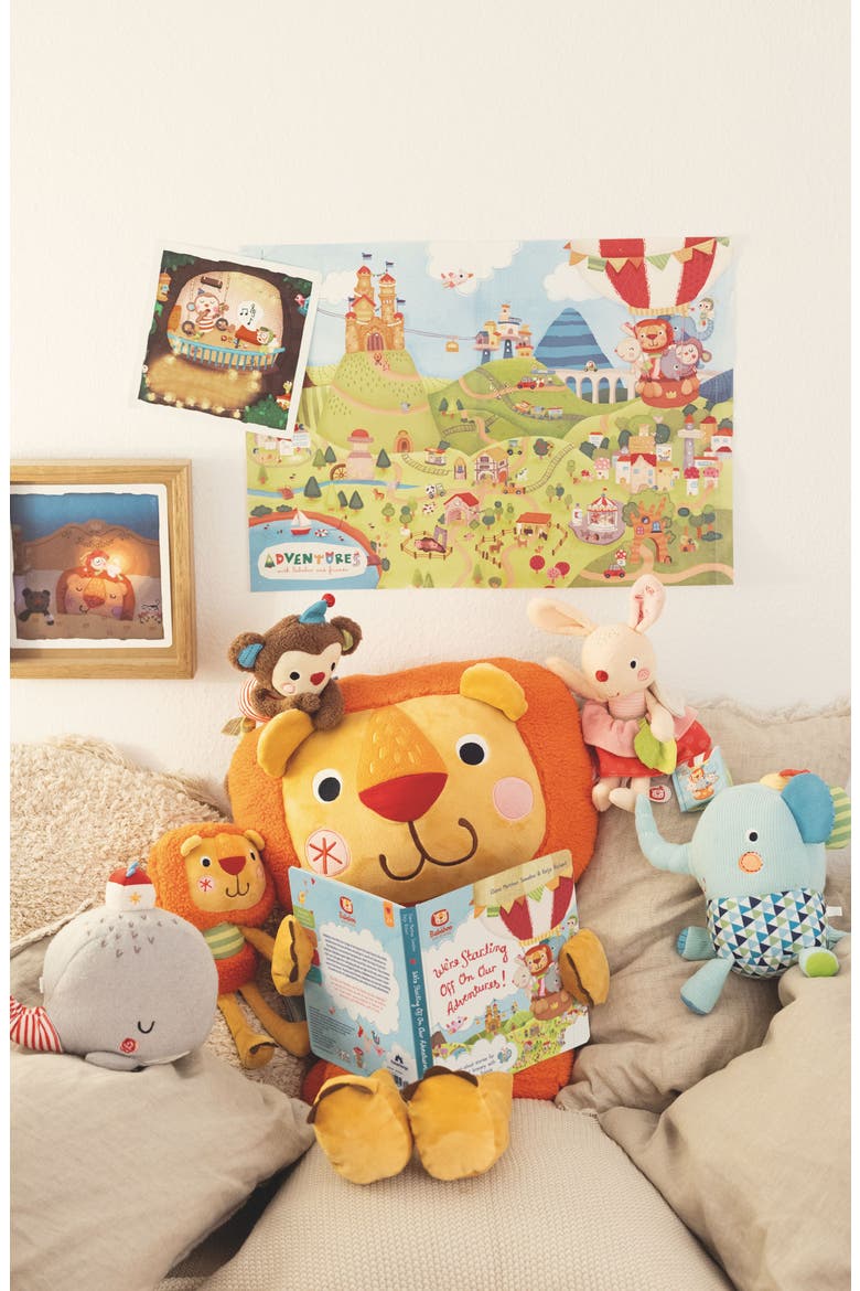 Bababoo Lion Best Friend Plush Character, Alternate, color, Muli / Orange