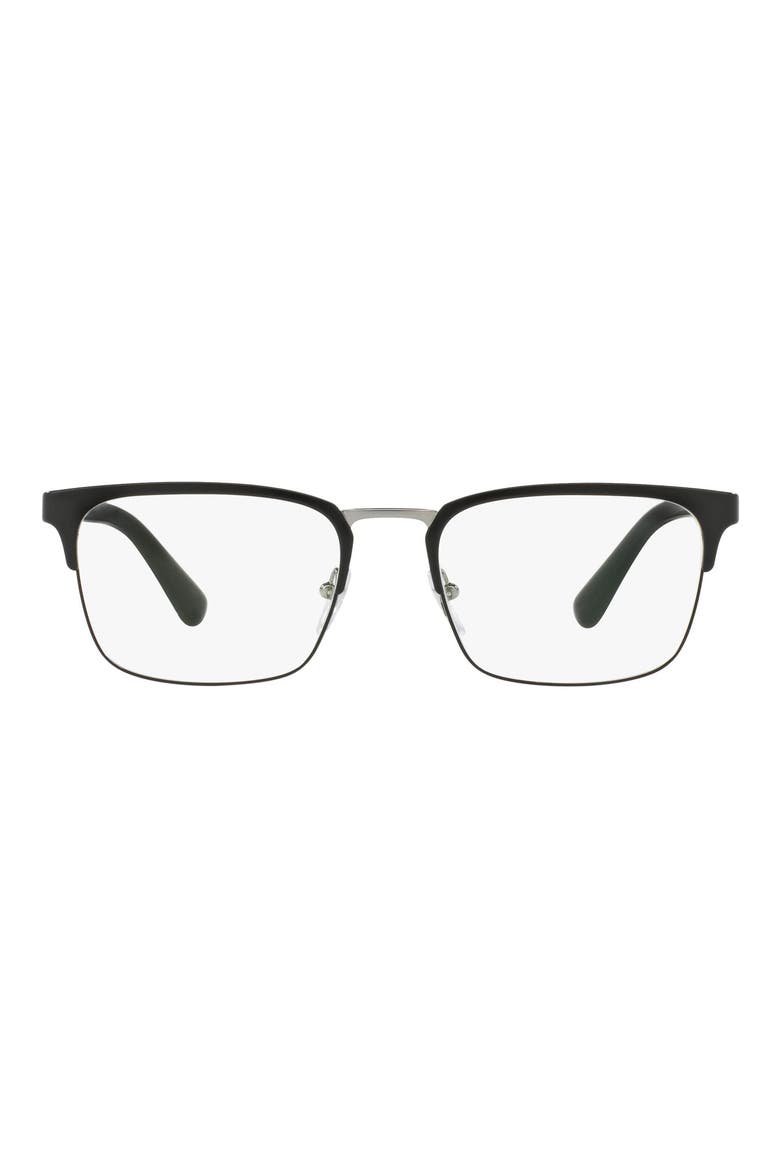 Heritage 56mm Square Optical Glasses, Main, color, MATTE BLACK