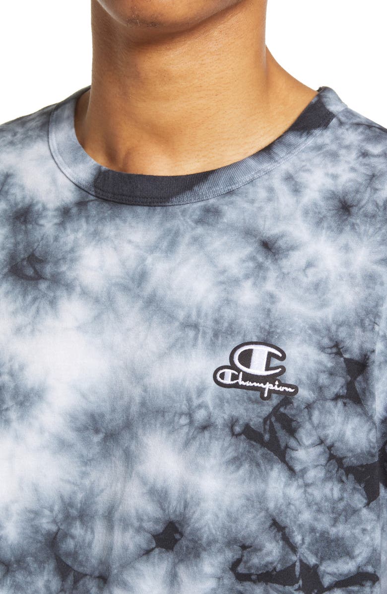 Champion Galaxy Tie Dye Logo T-Shirt, Alternate, color, 
