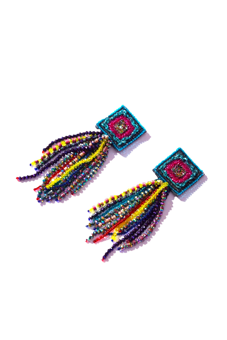Multi Dune Earrings, Alternate, color, Multi