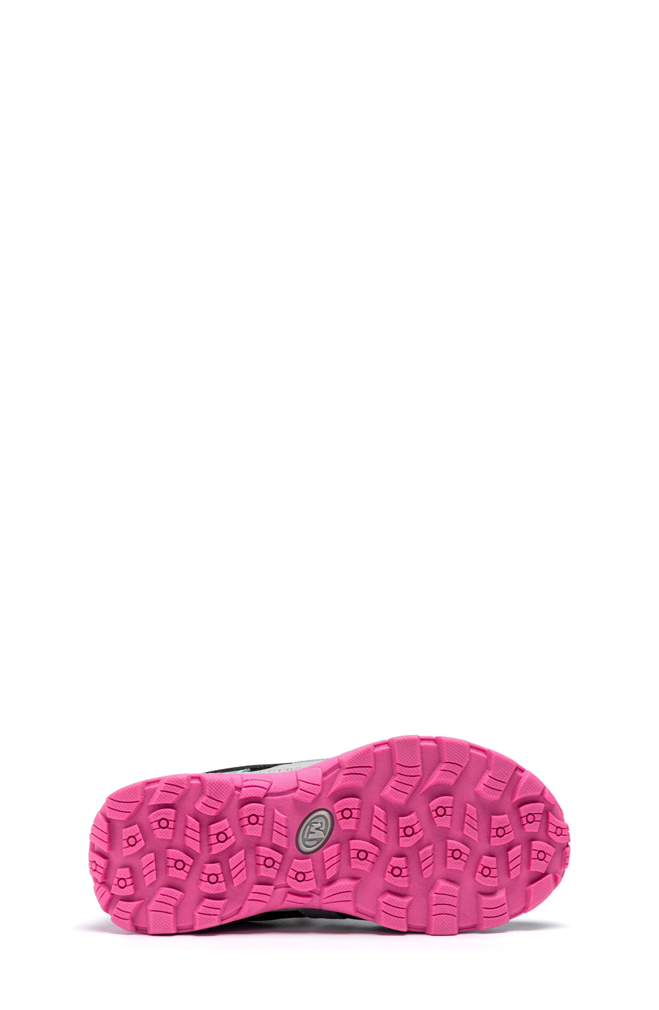 Kids' Moab Sneaker, Alternate, color, GREY/PINK